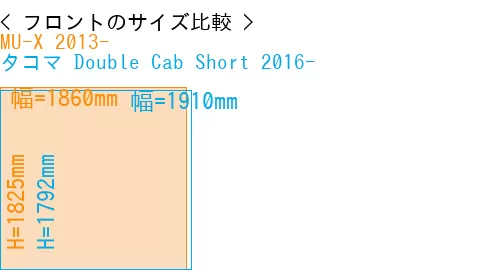 #MU-X 2013- + タコマ Double Cab Short 2016-